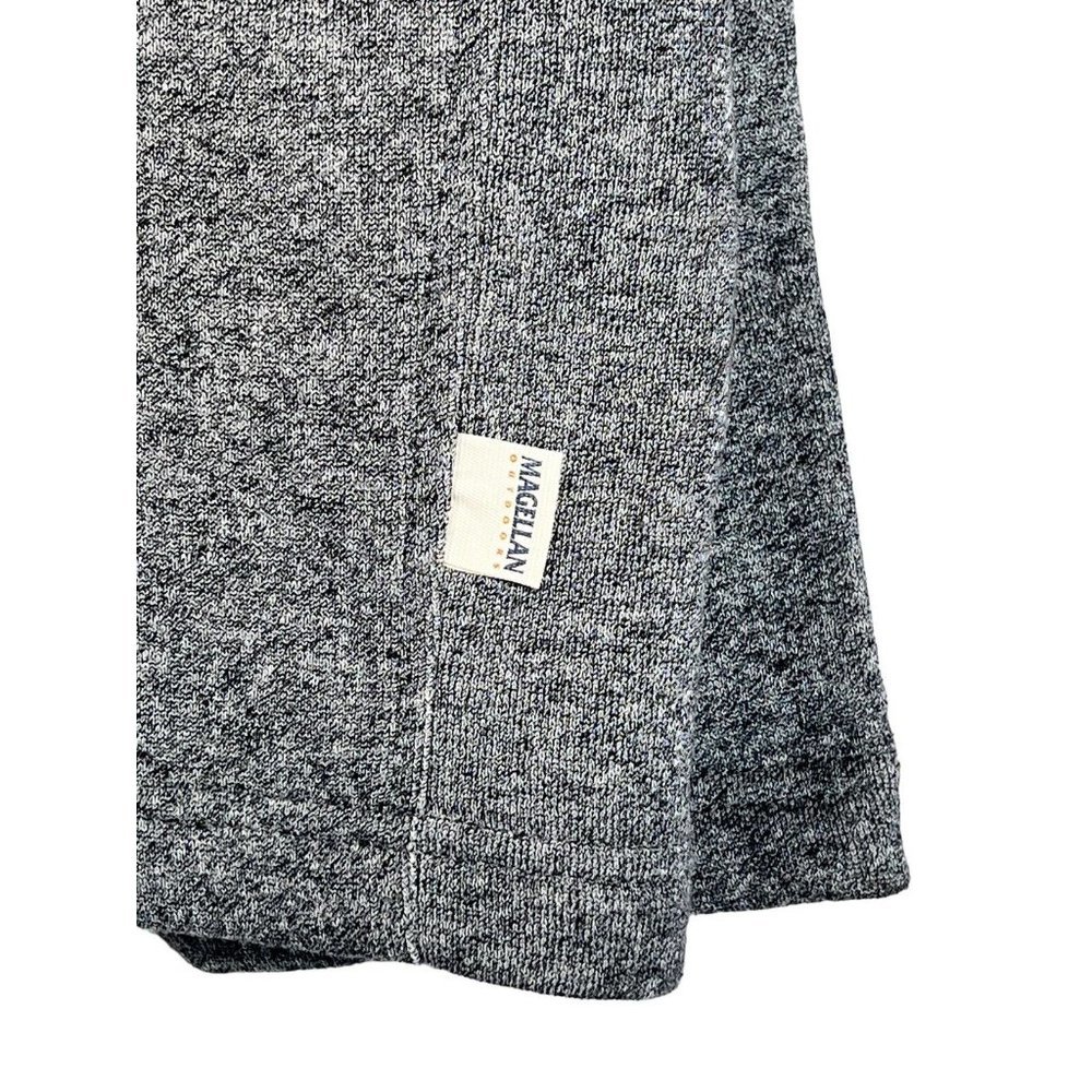 MAGELLAN Sz XL Mens Outdoor Gray Quarter Zip Pullover Classic Fit Stretch - Picture 3 of 11